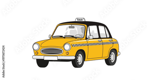Yellow Taxi Cab Vehicle Transportation Service.