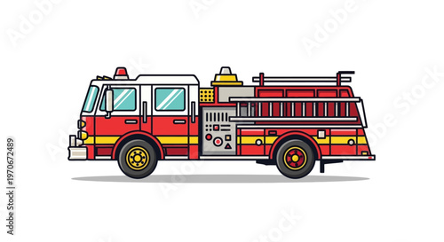 Fire truck emergency vehicle response.