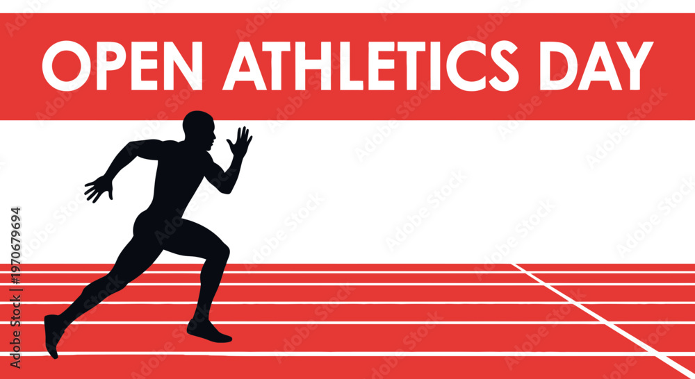 Obraz premium Open Athletics Day: A Dynamic Visual Depiction of Sprinting and Competitive Sports