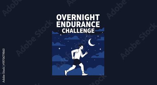 Overnight Endurance Challenge: A Nighttime Running Event Depicting Determination and Persistence