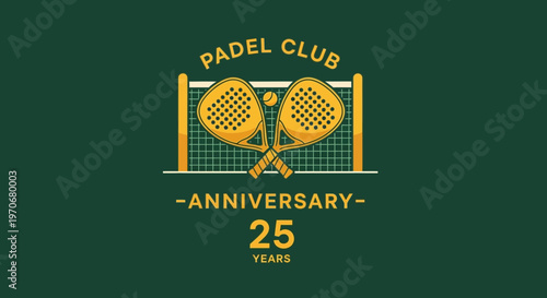Padel Club Twenty Fifth Anniversary Celebration Design