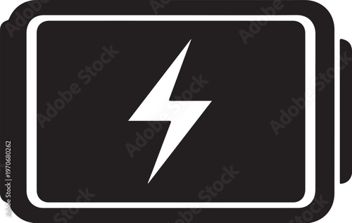Free Download Battery, power, energy, icon, symbol, black, white, vector graphic - GFXLoad