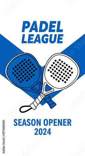 Padel League Season Opener 2024 Sports Graphics