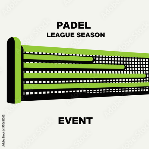 Padel League Season Event Graphic Sport