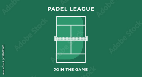 Padel League Invitation To Join The Game Graphic
