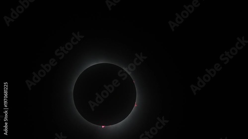 Wallpaper Mural Total solar eclipse with corona and prominences. Torontodigital.ca