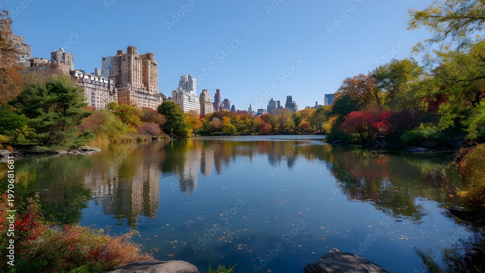 Fototapeta premium autumn in the park
