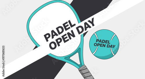 Padel Open Day Sports Event Promotion Graphic Design
