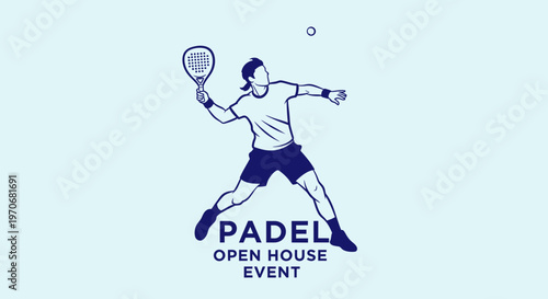 Padel Open House Event Sportive Graphic Design