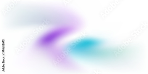 Abstract gradient shape with noise, blue and purple blurred grainy color gradation, vibrant design element.