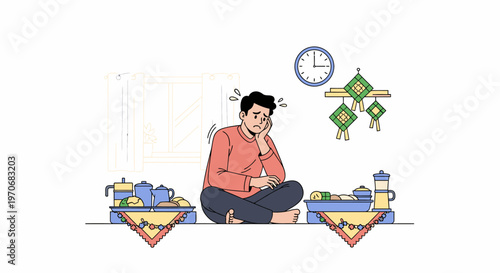 Person Sewing Portrait At Craft Table With Sewing Machines.