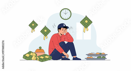 Portrait of a Man Surrounded by Money.