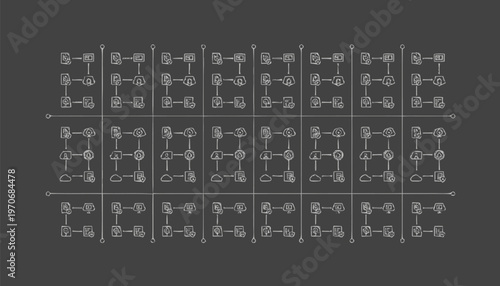 Detailed blueprint of a mechanical device, engineering schematic, technical drawing.