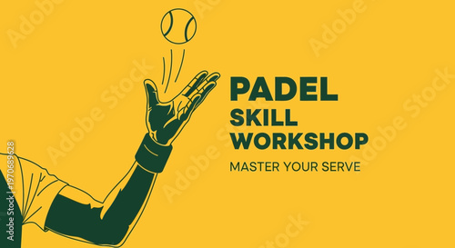 Padel Skill Workshop: Enhance Your Serve And Master The Sport With This Graphic