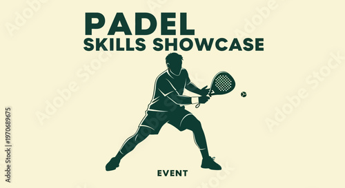 Padel Skills Showcase Event Dynamic Silhouette Action Shot