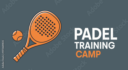 Padel Training Camp Fun And Engaging Sports Event Advertising Graphic