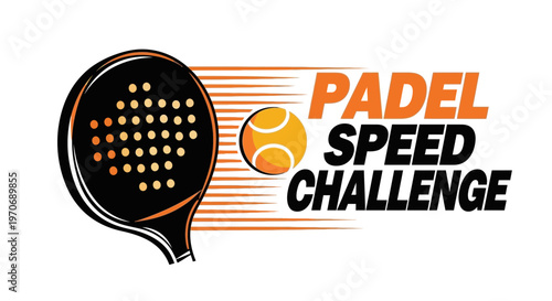 Padel Speed Challenge Vector Graphic Sports Event