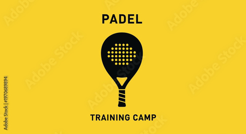 Padel Training Camp Sport Icon Graphic Design