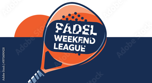 Padel Tennis Weekend League Competition Graphic Design