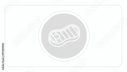 Steak Icon - Simple Meat Cut Symbol, Food Icon