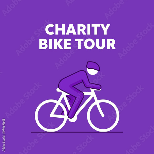 Promoting Community Support Through Bicycle Rides For Charitable Causes With Vibrant Design