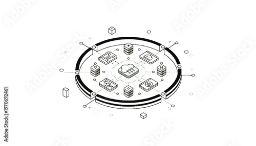 Detailed technical drawing of mechanical device.