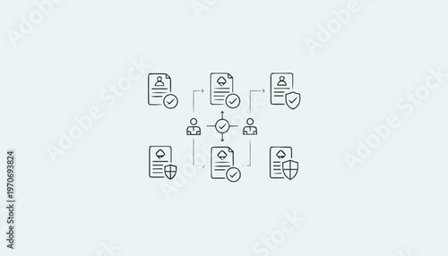 Decentralized document management and secure data sharing network.