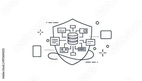 Database Security - Shielding Data with Network Protection and Integrity.