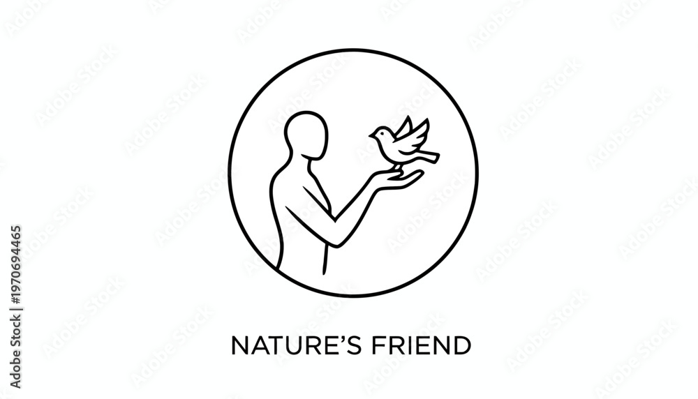 Obraz premium Person holding a bird, symbolizing nature's friend, connection, and harmony