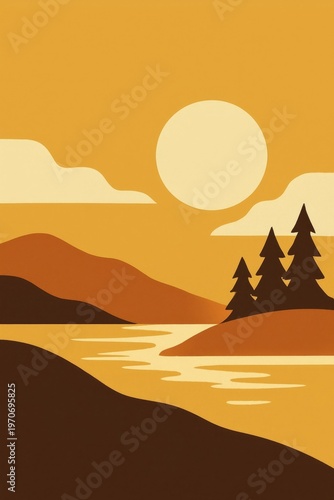 Uses a restricted range of colors to maintain simplicity