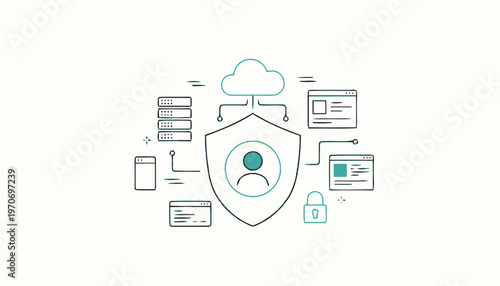 Digital Identity Protection with Cloud Security and Data Encryption.
