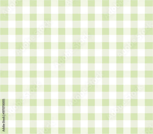 Gingham pattern background with green checked plaid design
