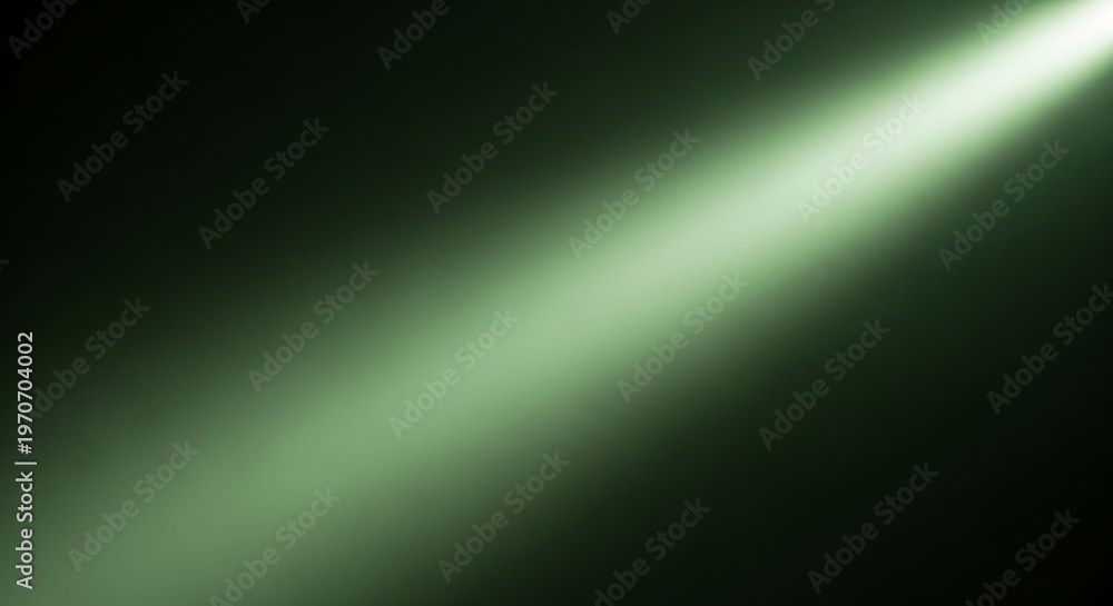 Obraz premium Abstract green laser light beam cutting through dark background, creating a futuristic and dynamic atmosphere, ideal for technology and science themes