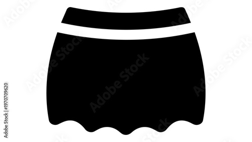 Undergarment slip skirt icon