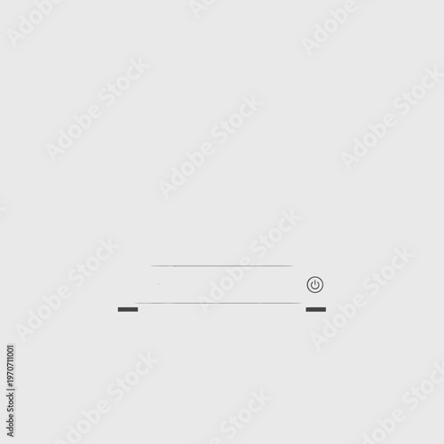 Curved signal wave graphic with minimalistic design and subtle line accents