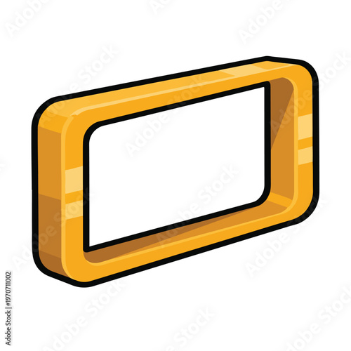 A shiny yellow-orange frame