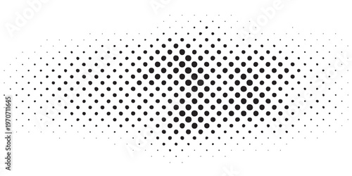 Abstract Halftone Dot Pattern with Fading Effect.