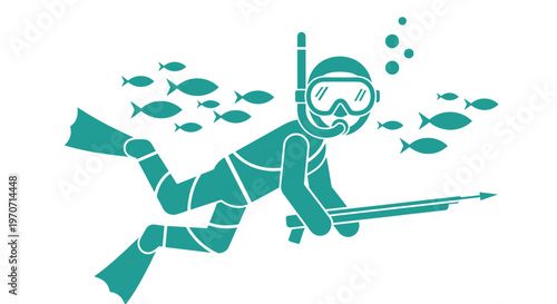 Scuba Diver With Fish.