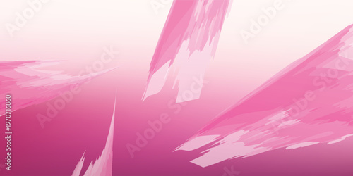 Abstract Pink Brush Strokes on a Gradient Background.