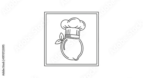 Chef Hat Lemon Icon - Culinary Concept, Food & Drink