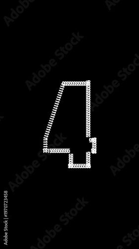 Animated Binary Code Streaming Down Digital Screen Background Technology Concept technology background