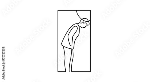 Man trapped in a box, feeling stressed and overwhelmed, mental health concept