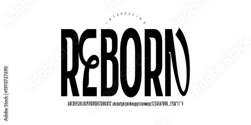 Foto Reborn Font is A sleek modern serif