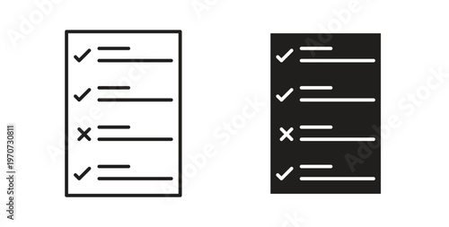 Guidelines icon design line and solid vector pack on white background