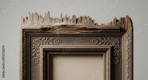 A Close-up View of an Ornate Picture Frame with Intricate Designs