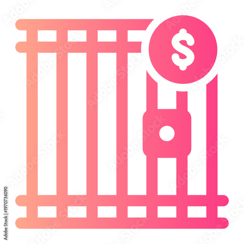 jail gradient icon