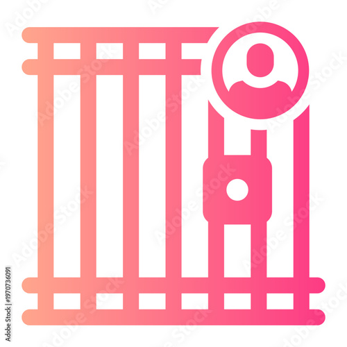 jail gradient icon