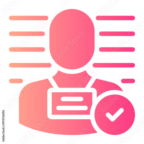 mugshot gradient icon