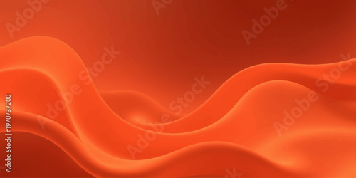Abstract red silk background featuring a smooth flowing satin texture with soft waves and elegant curves for a decorative fabric textile wallpaper design