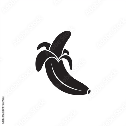 vector illustration of a pair of bananas in a simple cartoon style design